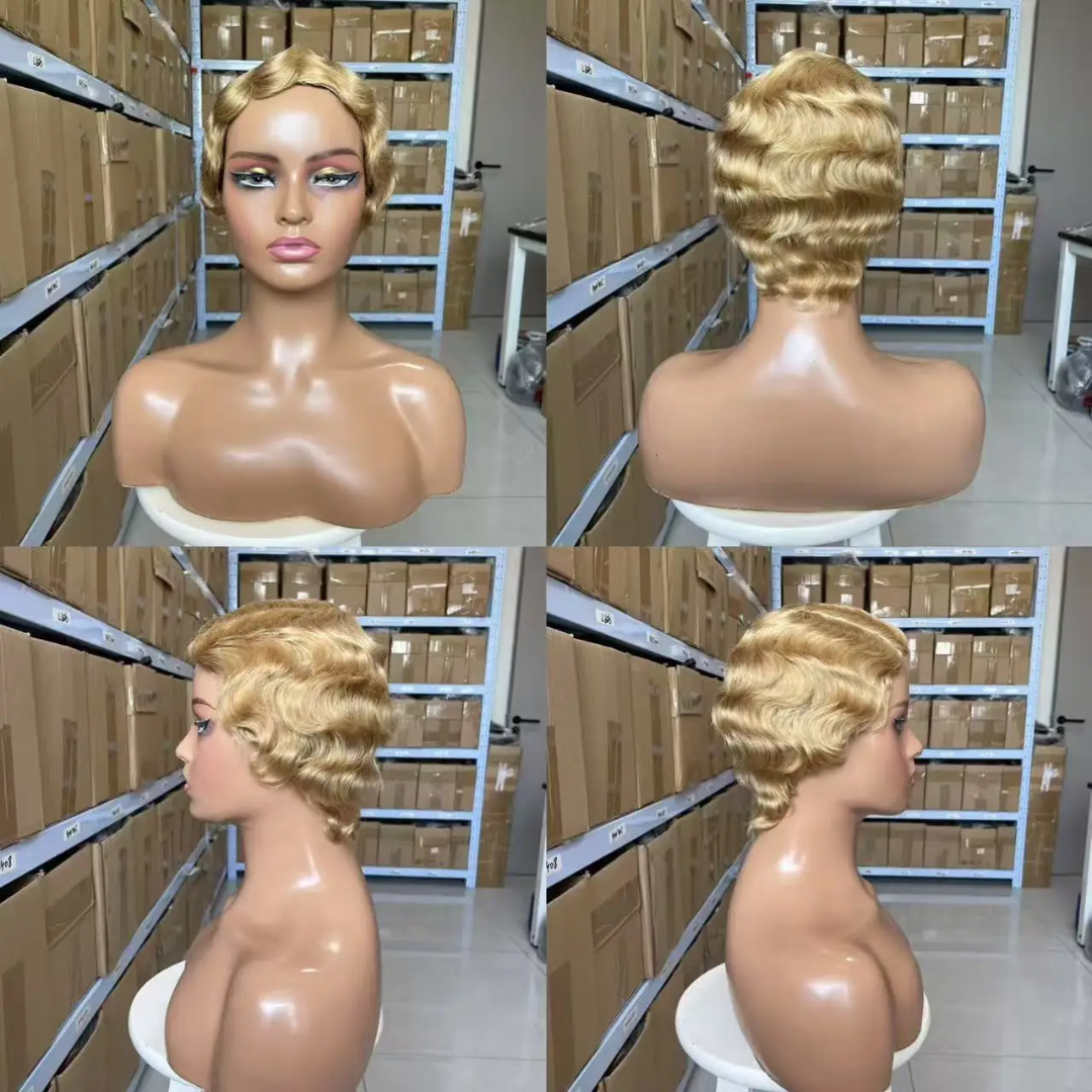 Machine made non lace human hair