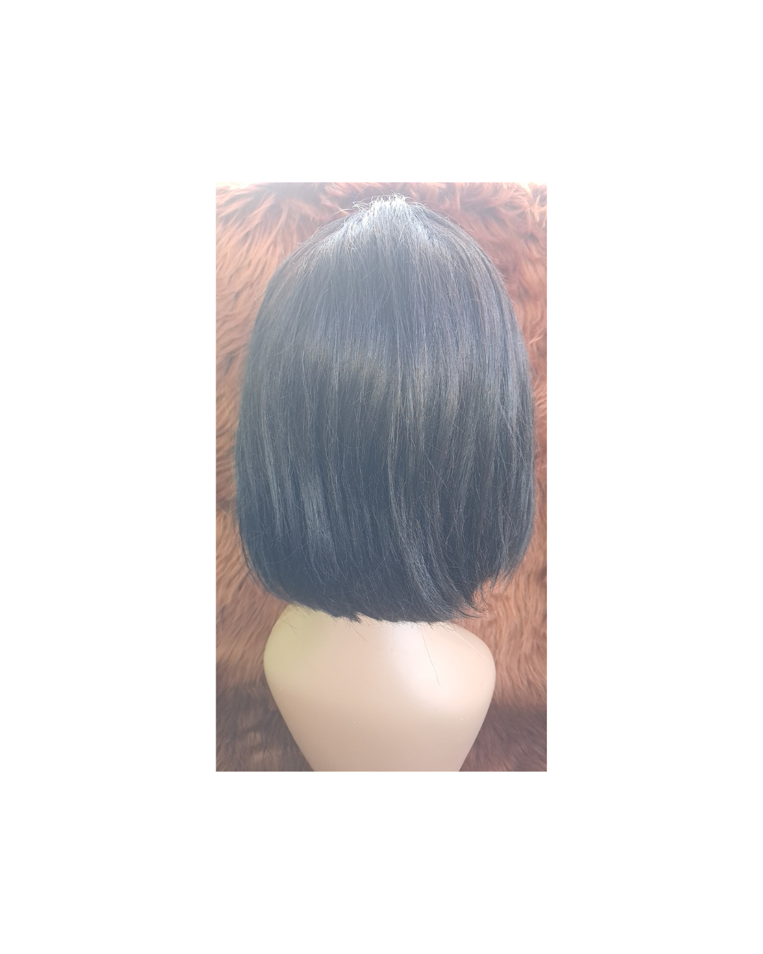 Short 8inch human bob wig view 3