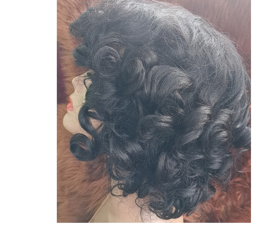 Human hair bouncy curl non lace wig view 2