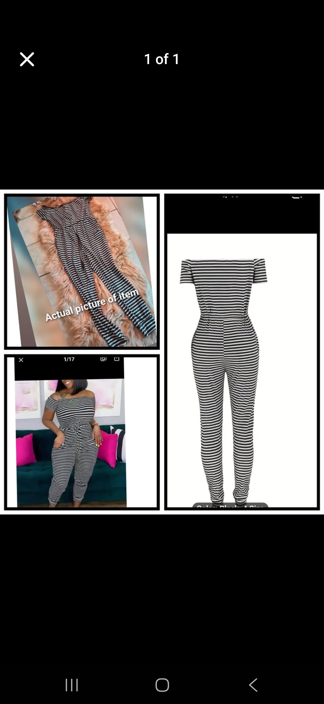 Black and white romper 