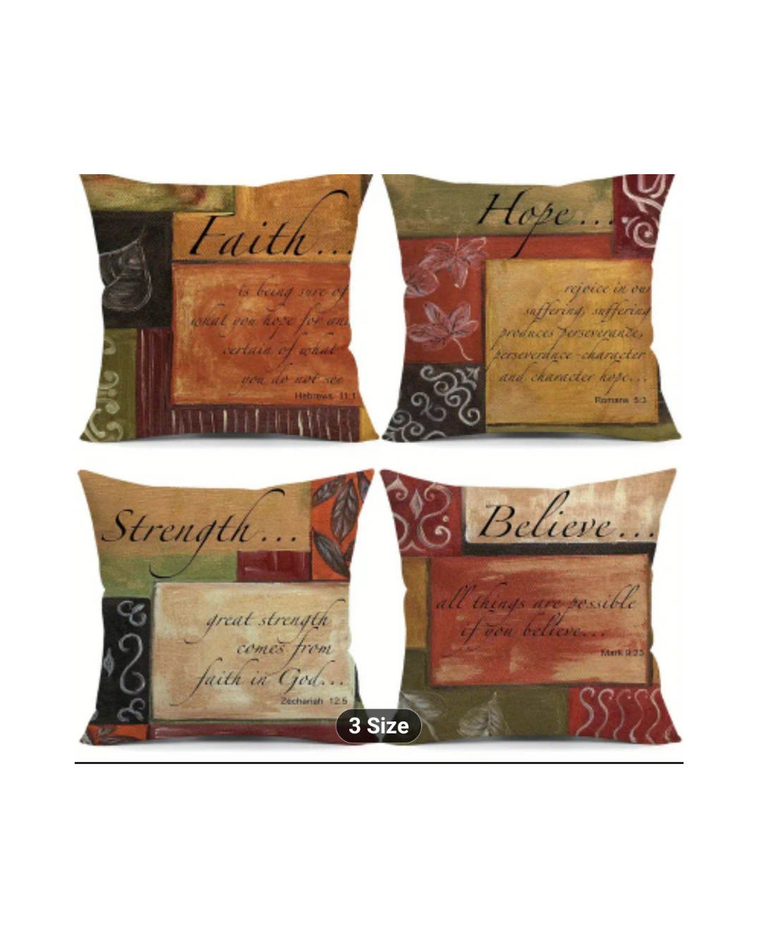 4pcs religious inspiration religious throw cushion  view 2