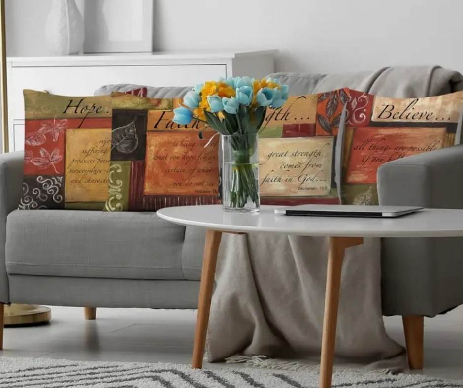 4pcs religious inspiration religious throw cushion  view 3