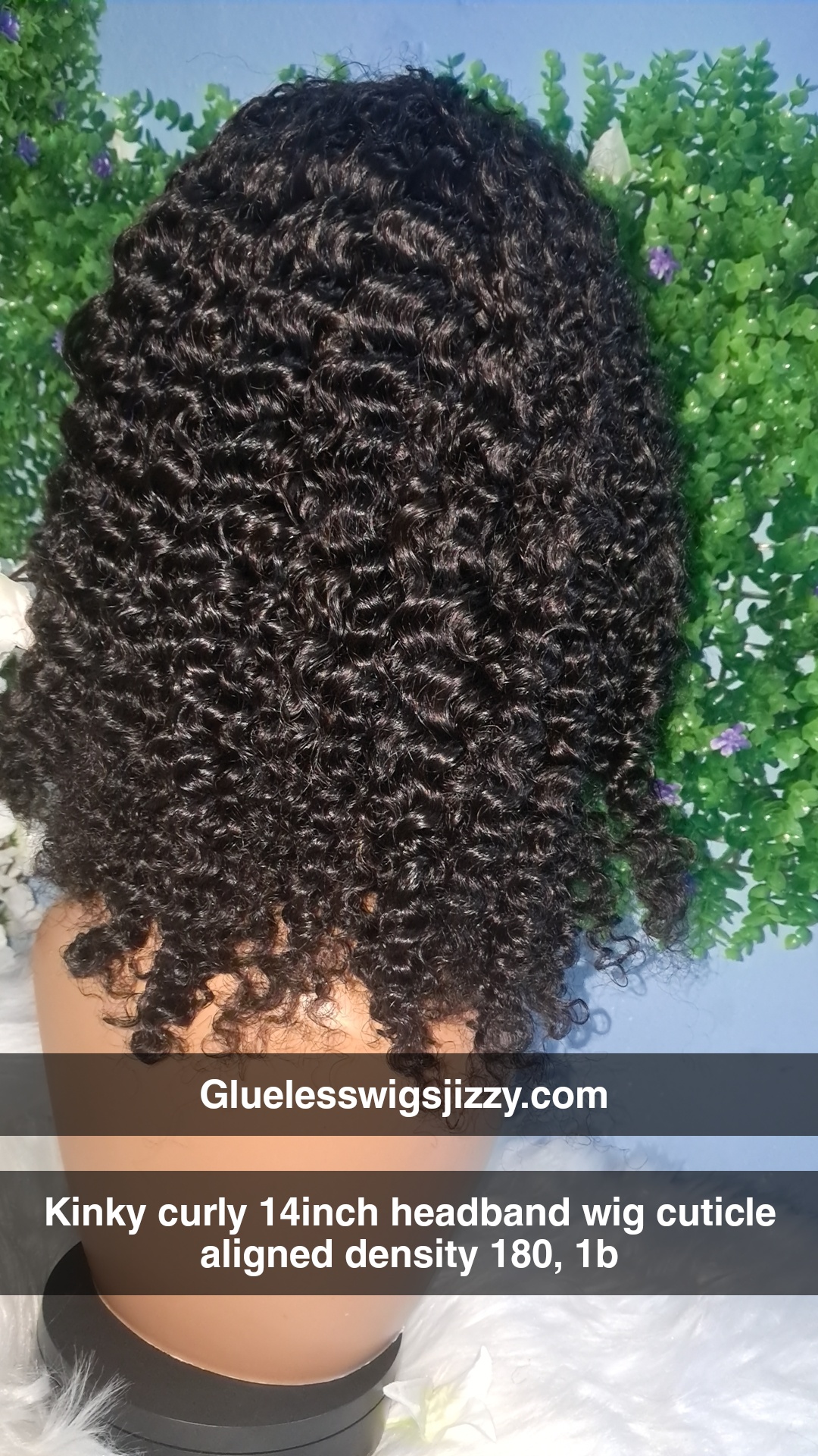 Kinky curly headband wig  view 4