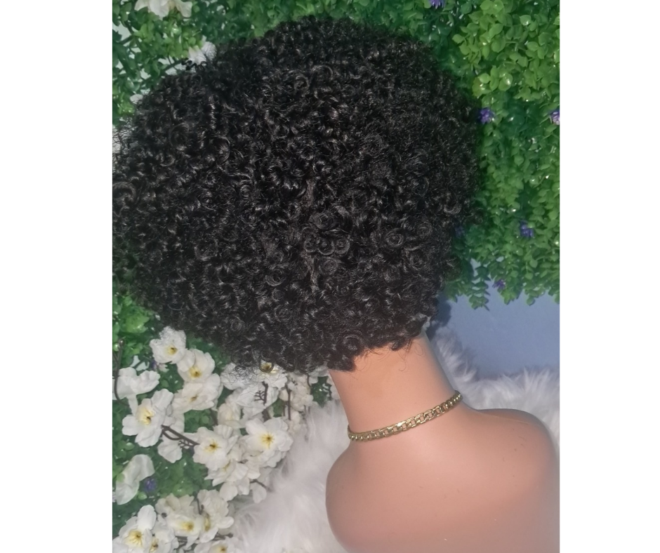 Short brazilian human hair pixie wig 8inch  view 2