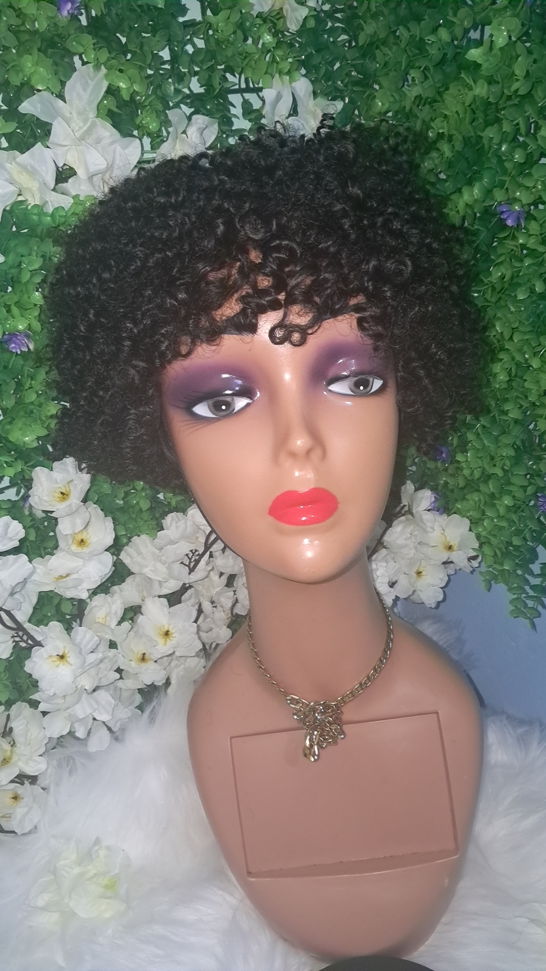 Short brazilian human hair pixie wig 8inch  view 3