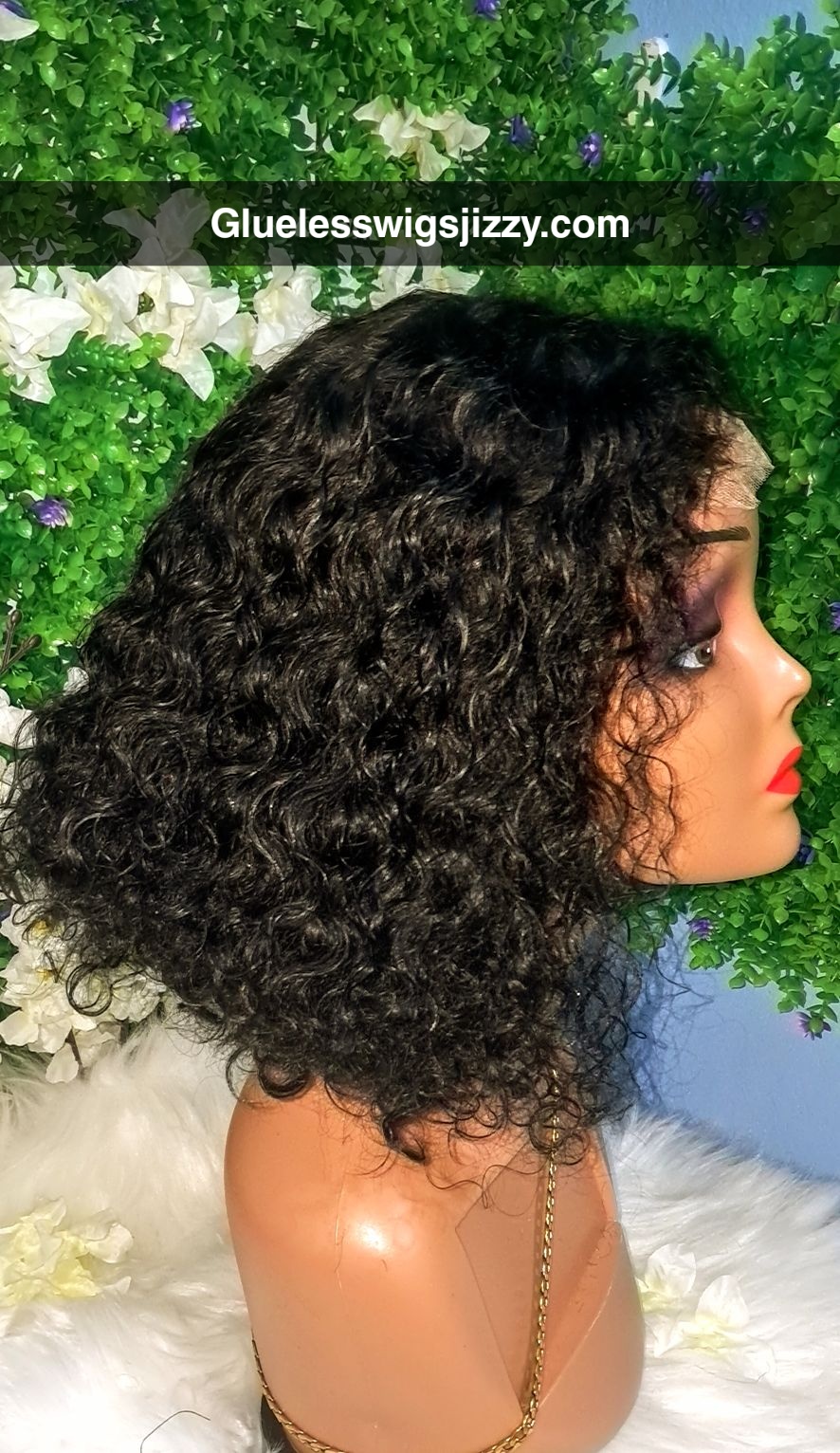 4x4 piano curl human hair wig view 5