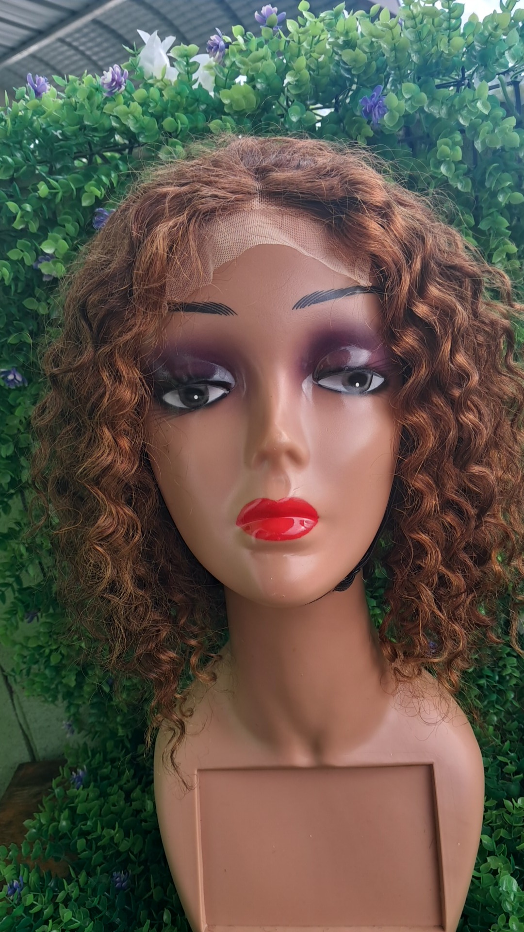 12" Glueless 4x4 human hair Body Wave Wig