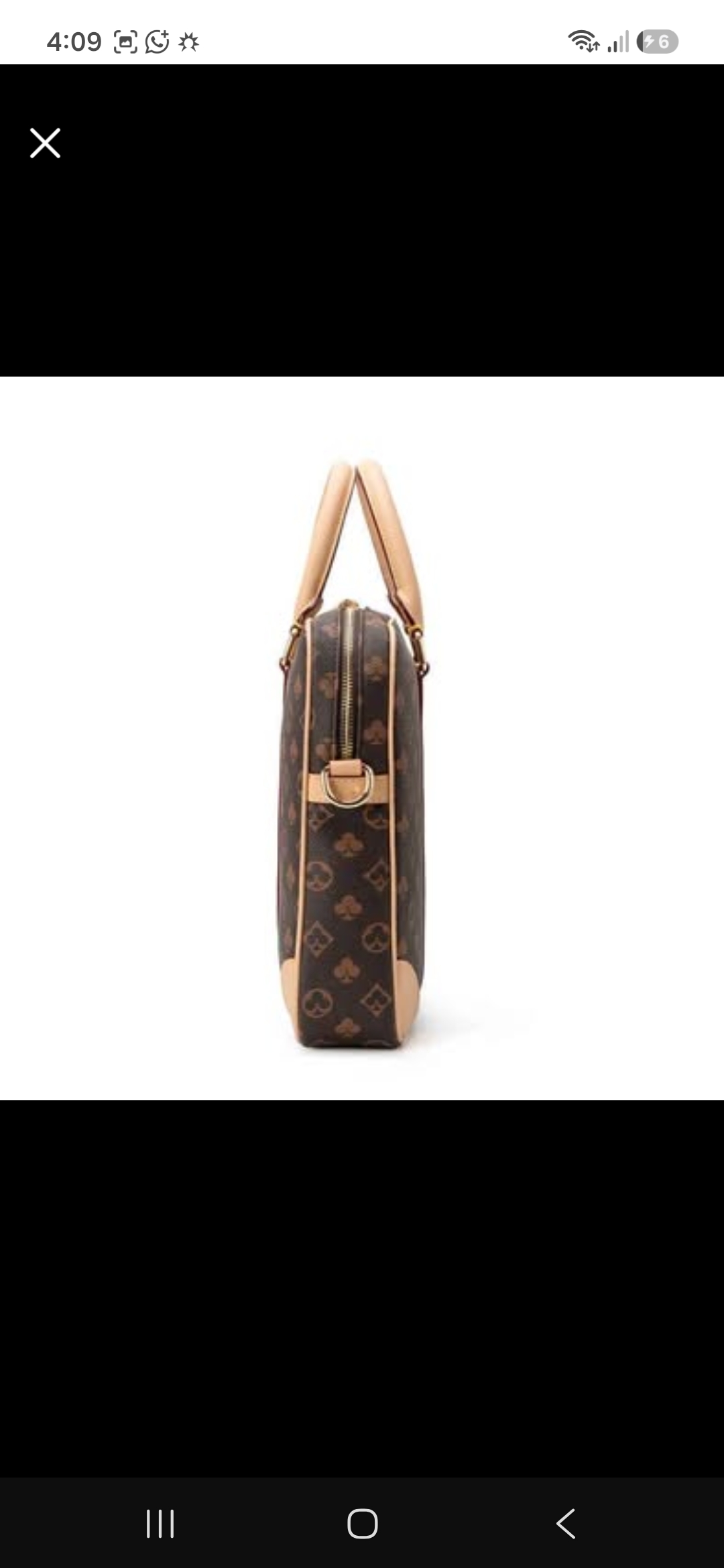 Unisex briefcase and laptop bag view 2