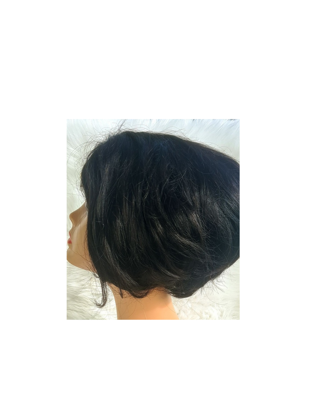 8"short pixie cut 4x4 lacefront wig view 2