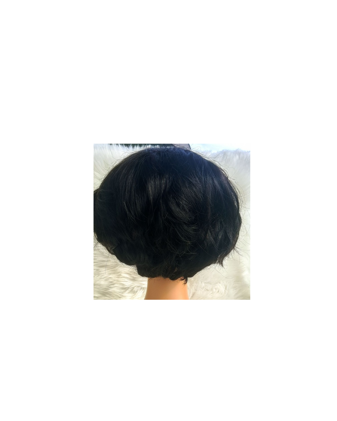 8"short pixie cut 4x4 lacefront wig view 4