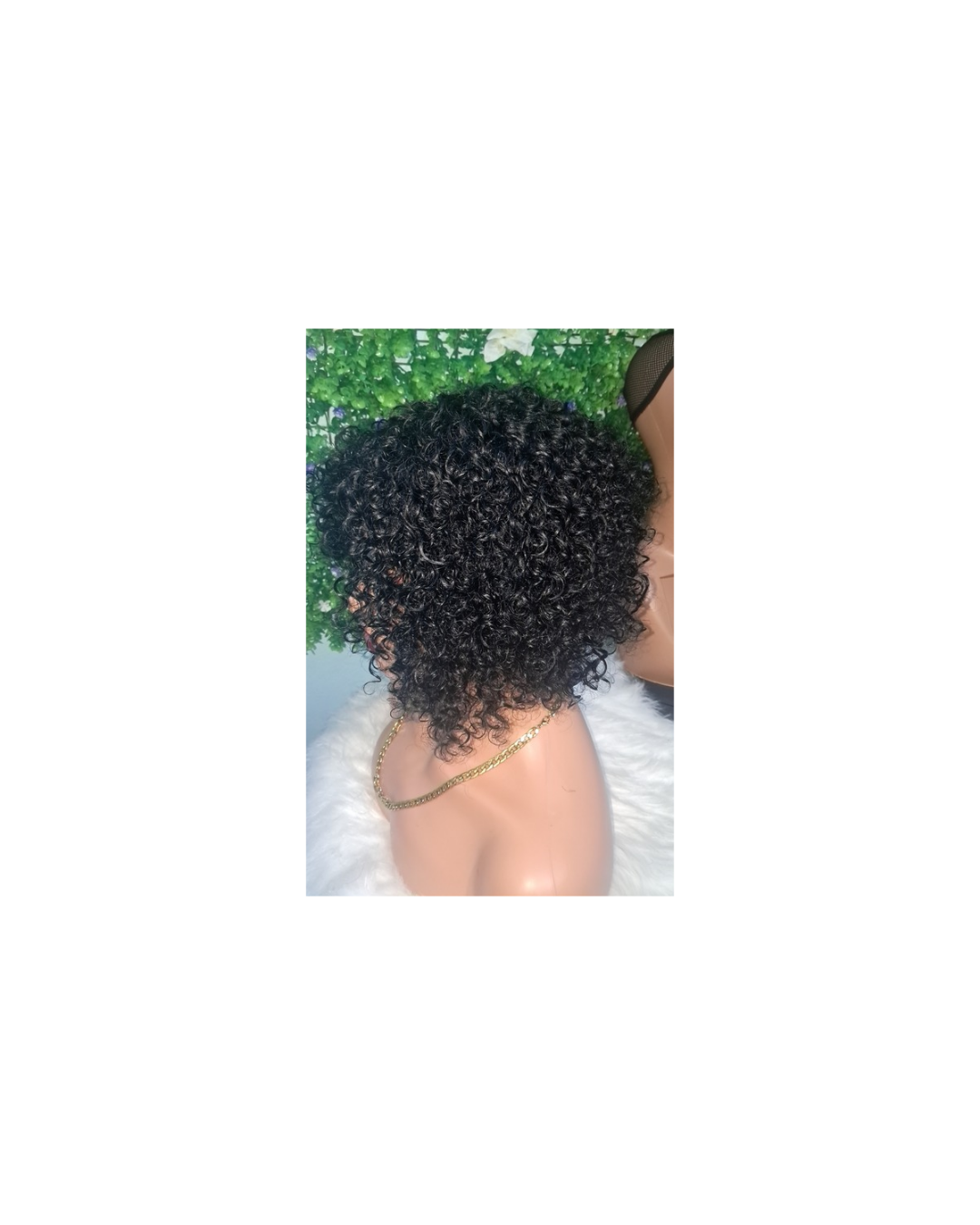 10inch Jerry curl wig  view 3