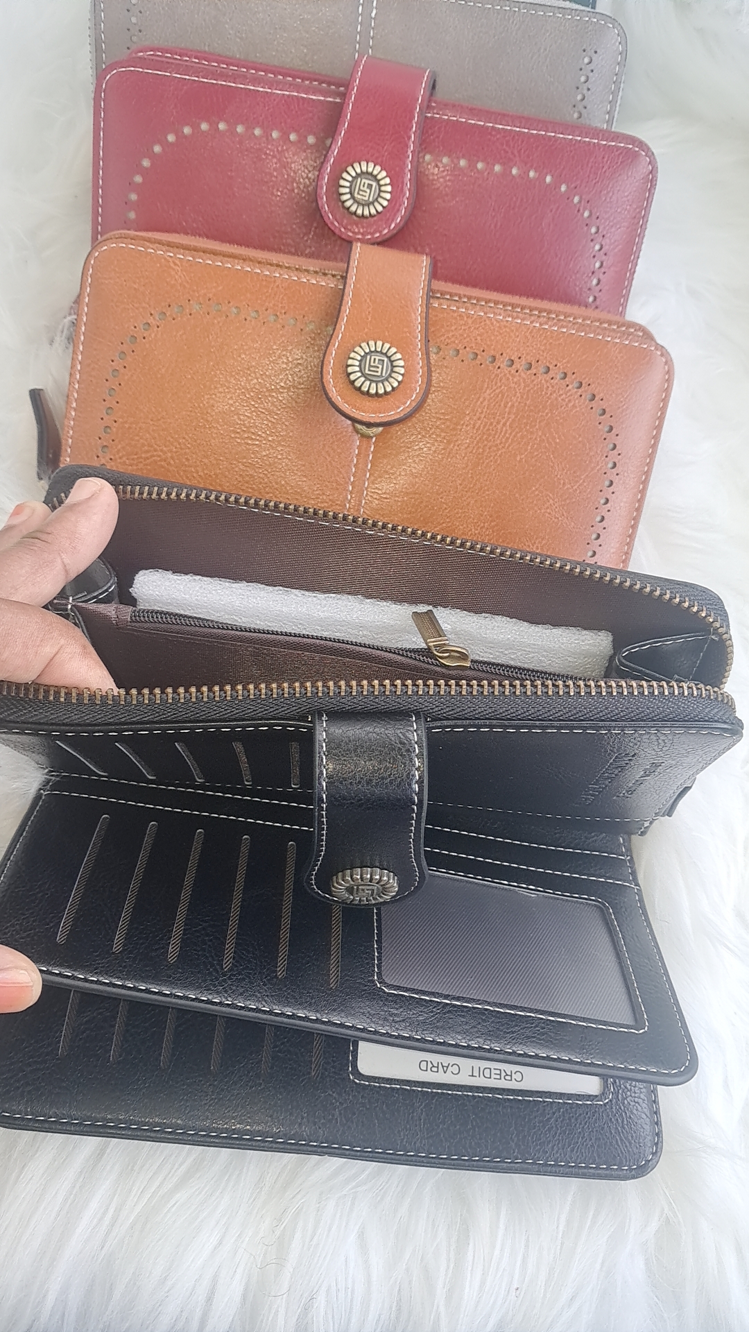 Ladies pu leather wallet  view 3