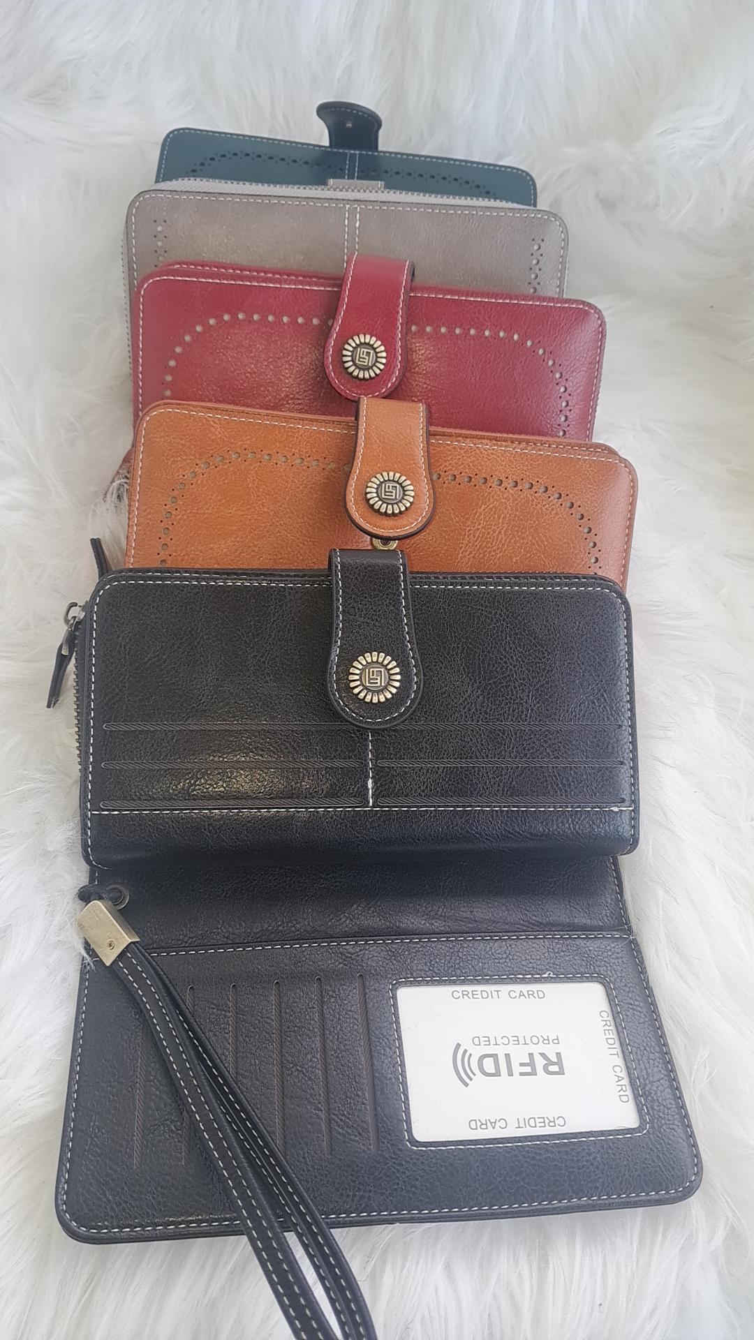 Ladies pu leather wallet  view 4